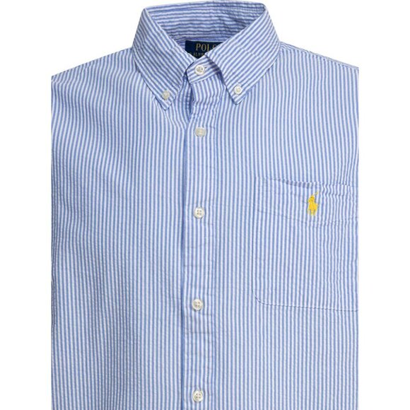 Polo Ralph Lauren Seersucker Shirt Tag Size S Men - Picture 3 of 4